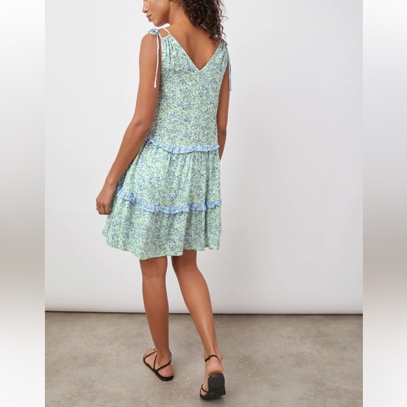 Rails Janelle mini dress in the blue green wildflower mix small - Picture 3 of 16